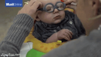 Baby Smiles at Mom